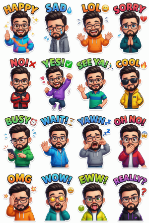 3D Avatar Sticker Pack